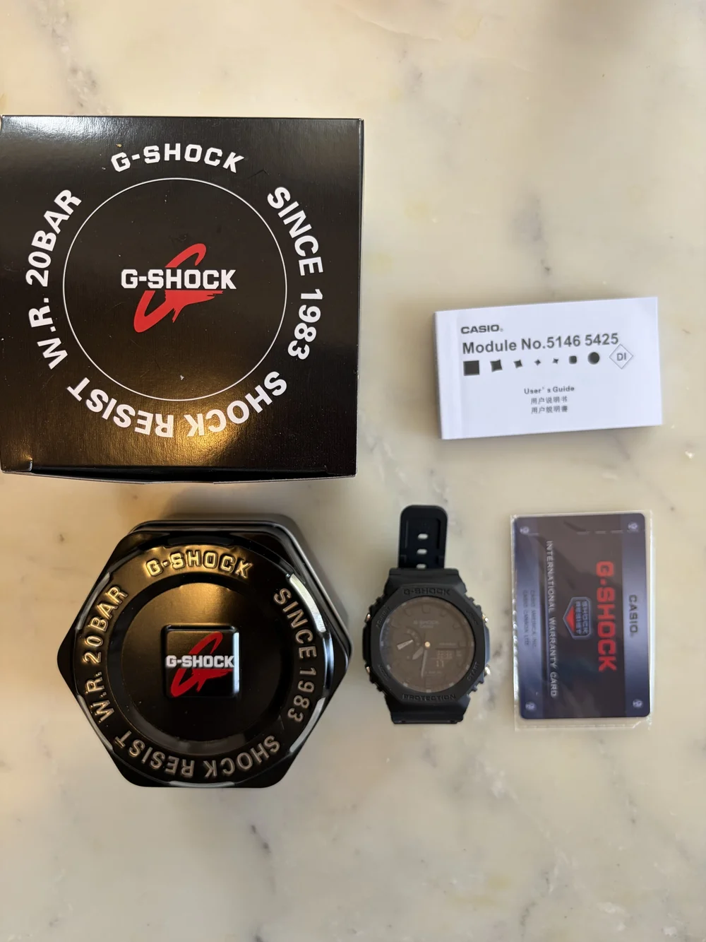 Casio G-Shock Black watch with box